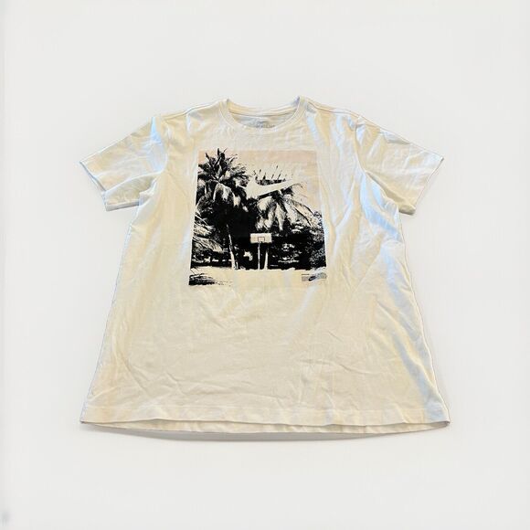 Nike Mens White The Nike Tee Hoops Coconut Tree Short Sleeve T-Shirt L CD1294 - Picture 1 of 10